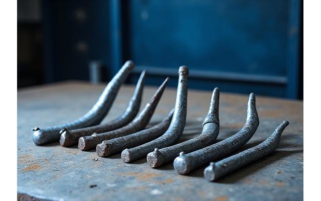 様々な種類のアンカーが並べられている様子。スタンダードなホールディングタイプ、高把駐力型、軽量型など。